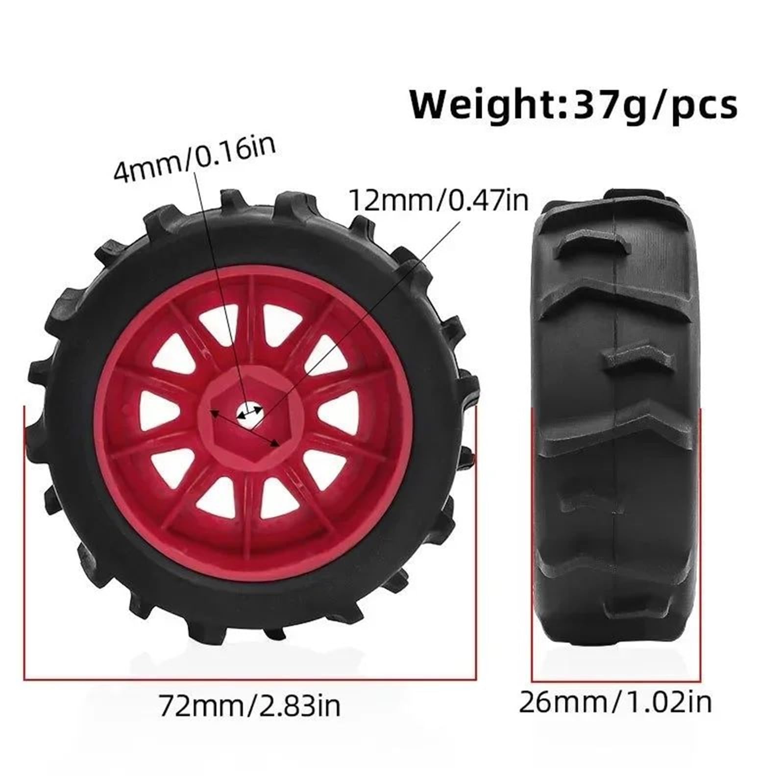 Per Piccolo Typhoon Sabbia Scavo Spiaggia Neve Pneumatici Materiale Speciale Per Arrma Per Typhon Per Grom 1/14 RC Auto Aggiornamenti Parti Accessorio Ricambio RC