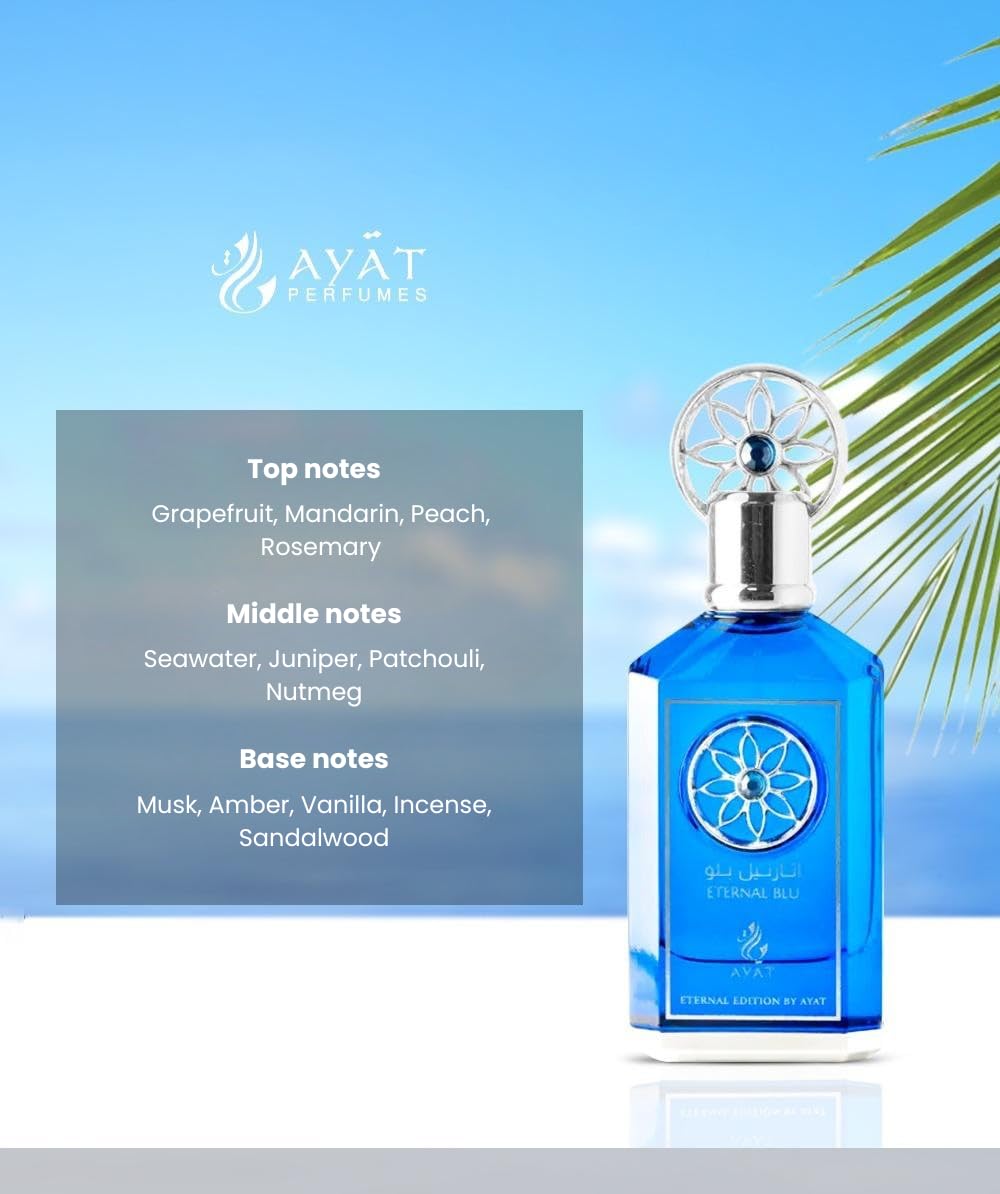 Ayat Perfumes - Eternal Edition - Mieszana woda perfumowana - perfumy dla kobiet i mężczyzn 100 ml - Dubaj | Nuty Bergamotki, bursztyn, białe piżmo, wanilia, długotrwały zapach (zestaw Eternal Edition