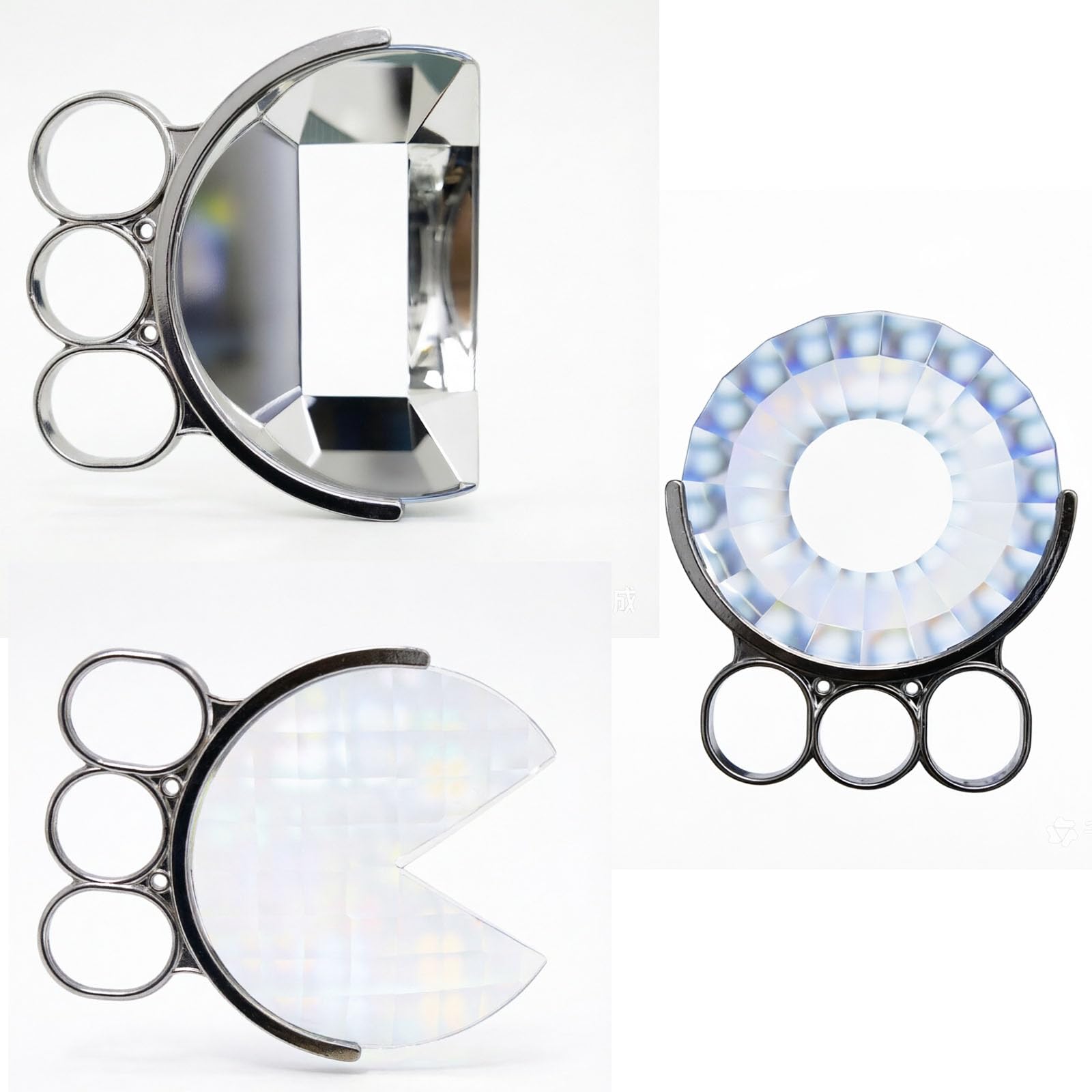 VILA SMO Handheld Kaleidoscope Glass Camera Filter, Split Vortex Prism, Multi Refraction, Variable Number Of Photographic Subjects,3 Pcs Glass Prism Lens, Foreground Blur Special Effect For Video