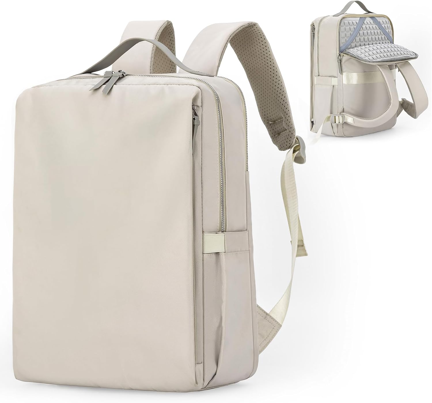 Outplea 15.6″ Laptop Backpack for Women,15L Travel Backpack for Airplane, Small Ladies Backpacks Rucksasck, Waterproof School Backpacks for Business Work