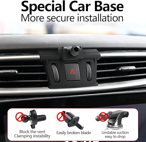 Miniatura 2 de LUNQIN Soporte para teléfono de coche para Nissan Murano 2015 2016 2017 2018 2019 2020 2021 2022 2023 2024 Accesorios para automóviles Decoración