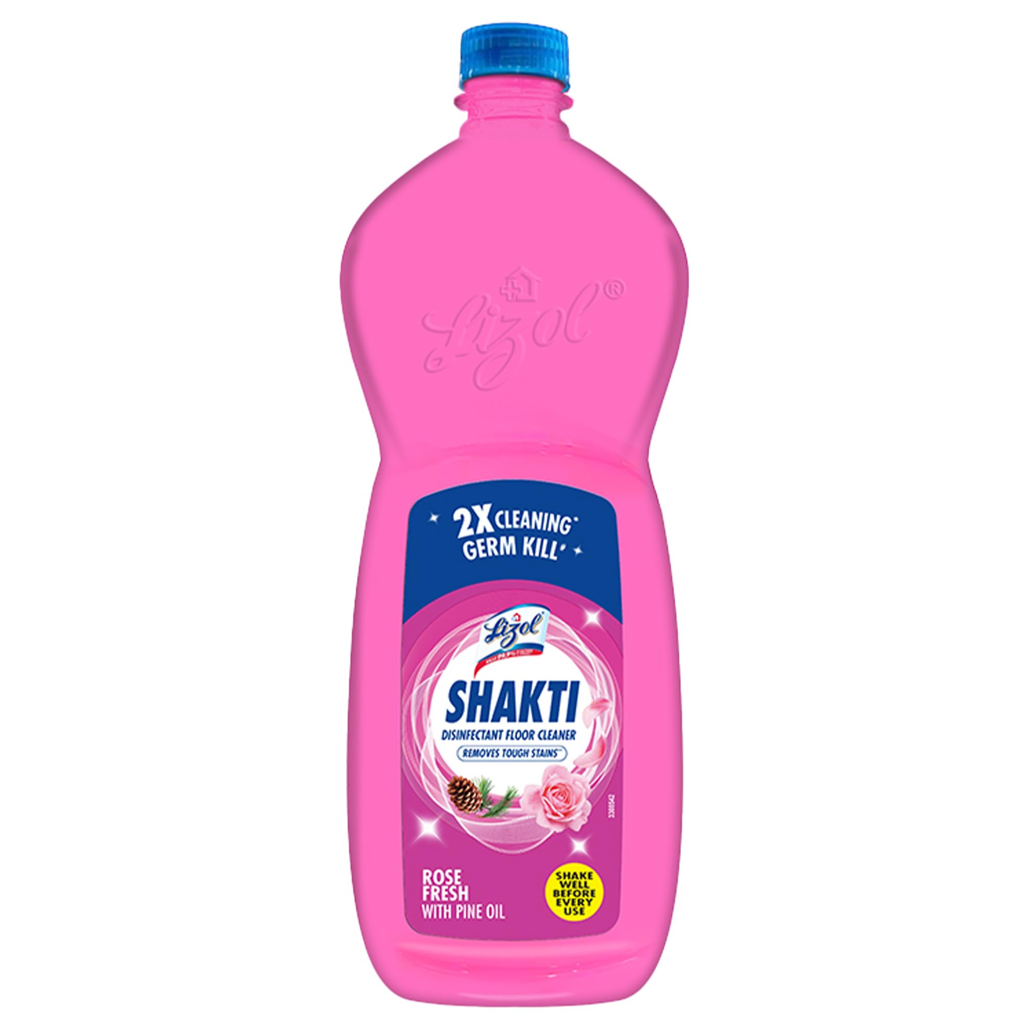 Shakti 900ml - Rose Fresh Floor Cleaner| 2X Better Cleaning vs Phenyl |Kills 99.9% Germs| Removes Tough Stains | Suitable for All Floor Cleaner Mops