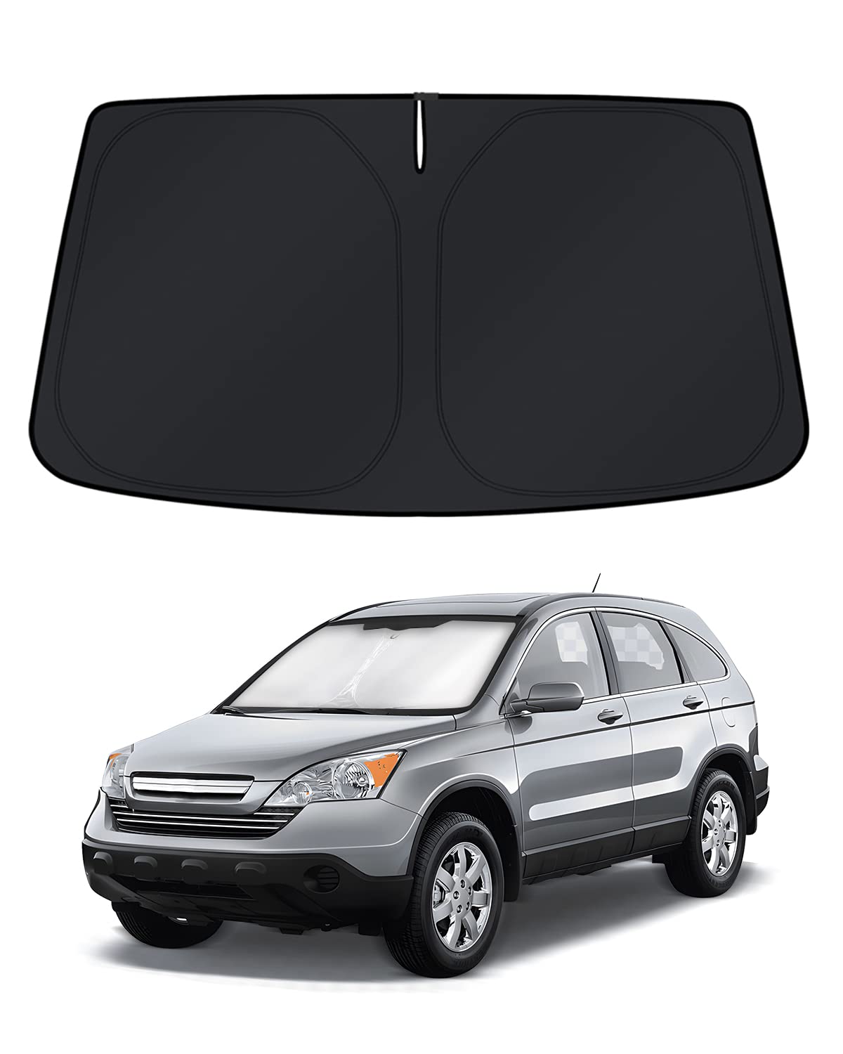 KUST Windshield Sun Shade for CRV 2007–2009 2010 2011 Honda CR-V Window Accessories Shade Sun Visor Foldable Blocks UV Rays