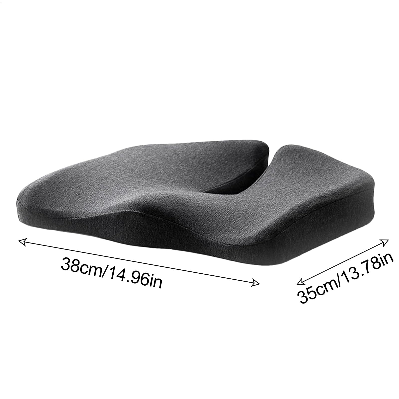 Cuscino per seduta in memory foam, antiscivolo, cuscino ortopedico per | sedie da ufficio, sedili auto, sedie a rotelle, casa, viaggi, lavoro e