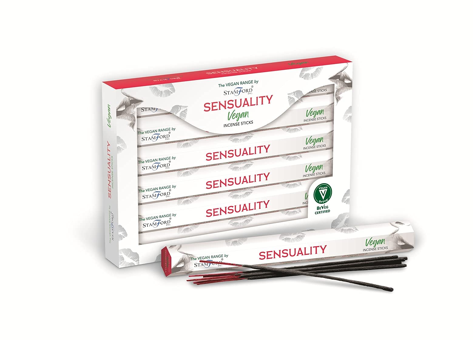 Stamford Inc. White Stamford Aroma Vegan Anti Stress Incense Sticks-120 Sticks (Sensuality)