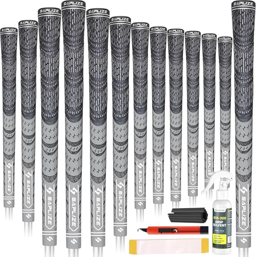 SAPLIZE Cross Cord Golf Grips Set of 13 Grips with Tape or F...