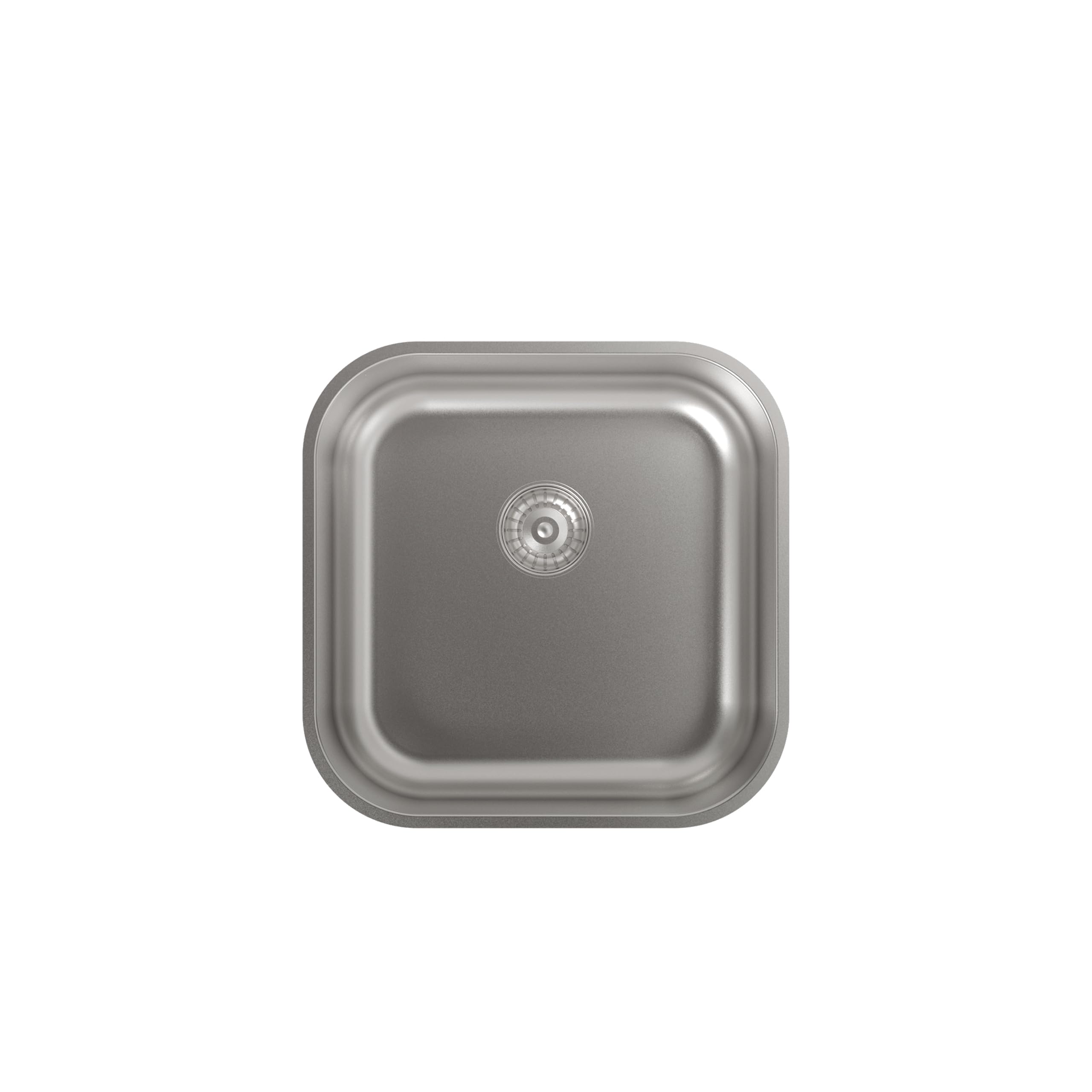 Cata Fregadero CBP 40-40 Bajo Encimera con Cubeta Cuadrada Instalación Mueble 50 cm Base con Fondo Absorbente Accesorios Incluidos Acabado Acero Inoxidable
