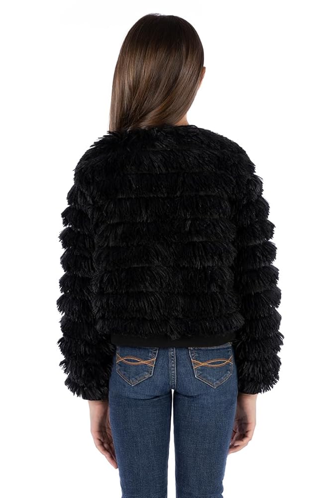 Amazon.com: Speechless Girl's, Open Front Shaggy Jacket