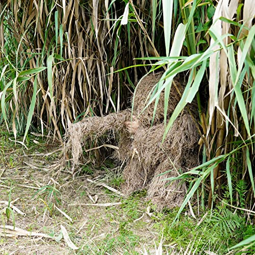 Avarmora Ghillie Suit 3D Camouflage Hunting Apparel Gilly Suits For Men Including Jacket, Pants, Hood, Carry Bag Camo Hunting Clothes For Unisex Adults, Kids, Teens (Medium For Kids, Desert) #TOP7