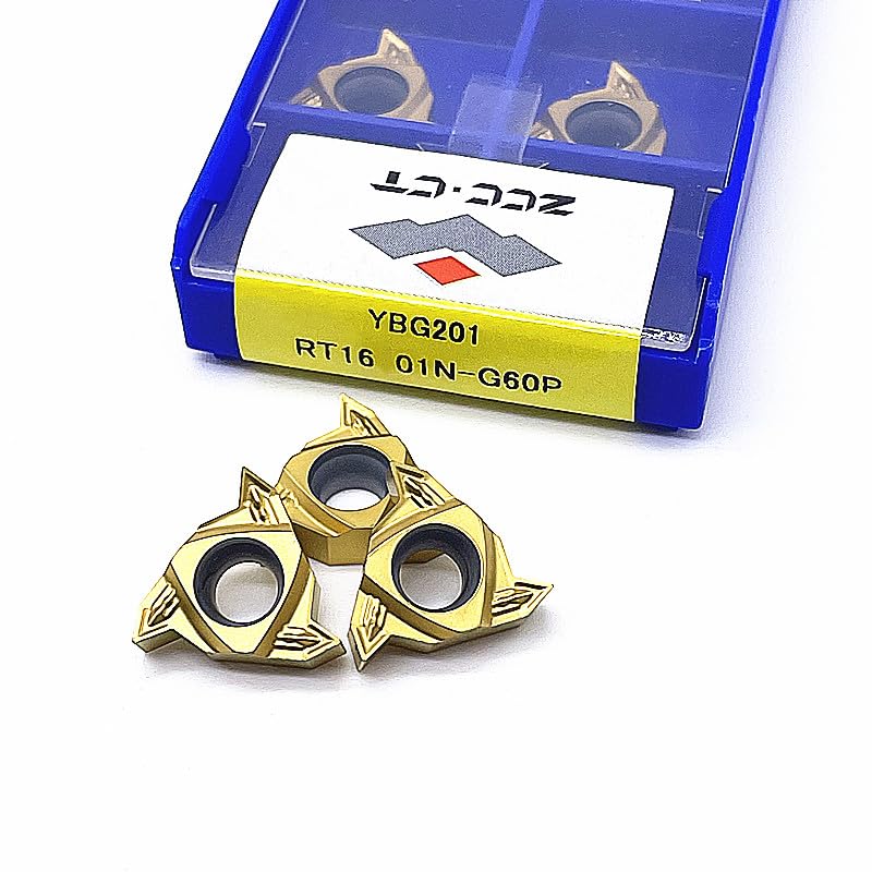 Tool Part for 10PCS/ Box RT16.01N G60P YBG201 RT22.01N N60P YBG201 Thread Tool Turning Tool External Thread - (Shank Diameter: RT16.01N-G60P YBG201)