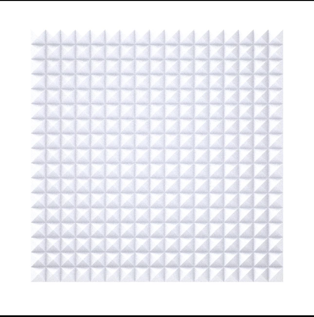 Pannelli fonoassorbenti piramidali 100x100x3cm. Pacco da 5. Non spedito sottovuoto