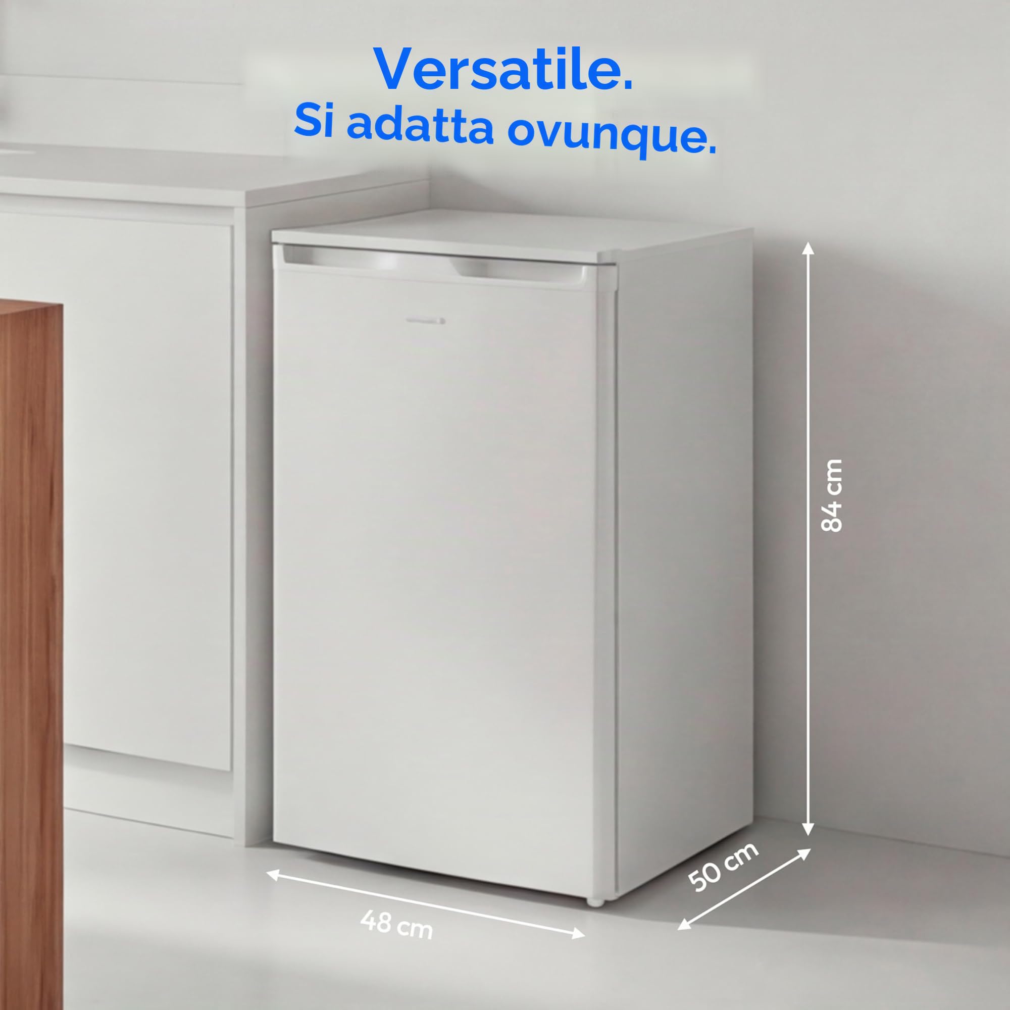 MEDION Congelatore (64 litri, altezza 85 cm, 3 cassetti trasparenti, apertura porta reversibile, MD37688)