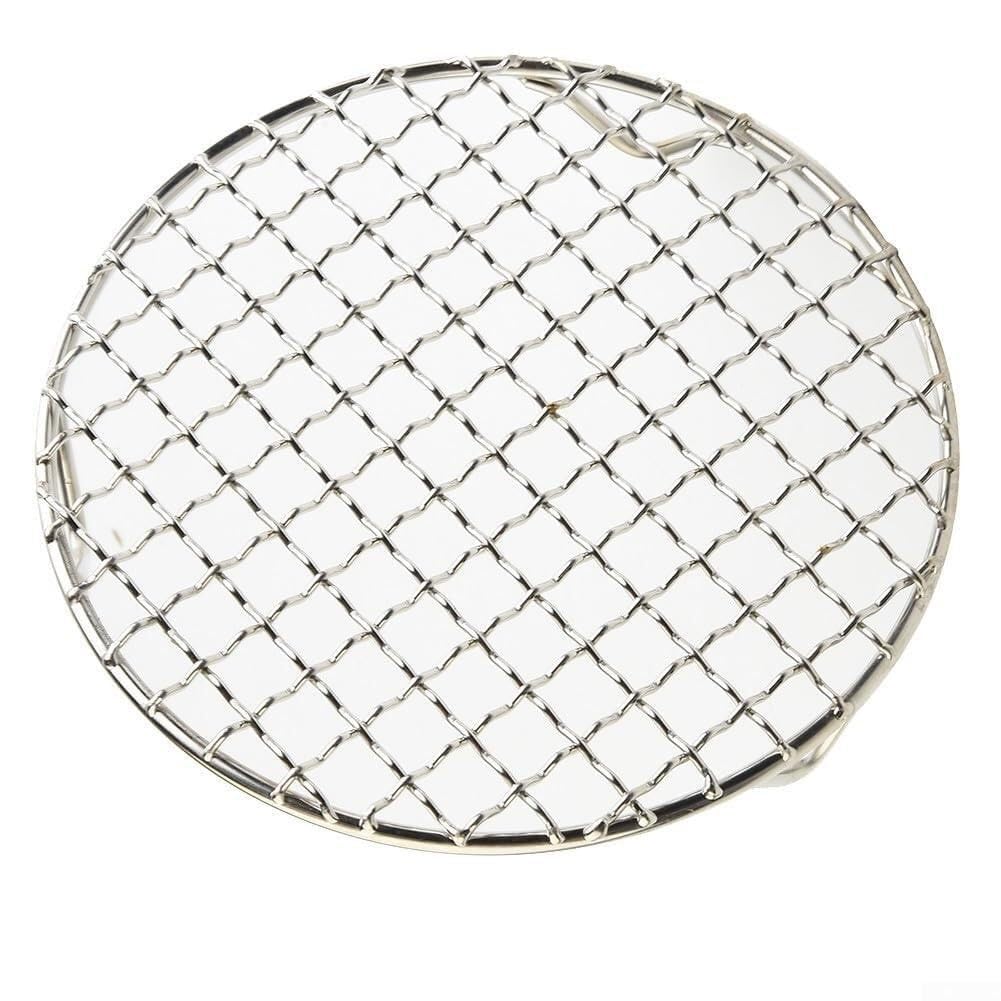 Runder BBQ-Grillrost, Kühl- und Kochrost, 13–50 cm, robuster Edelstahl-Drahtrost mit Füßen for Backen, Kochen, Grillen, passend for Heißluftfritteuse,Suppentopf,runde Kuchenform(42.5cm)