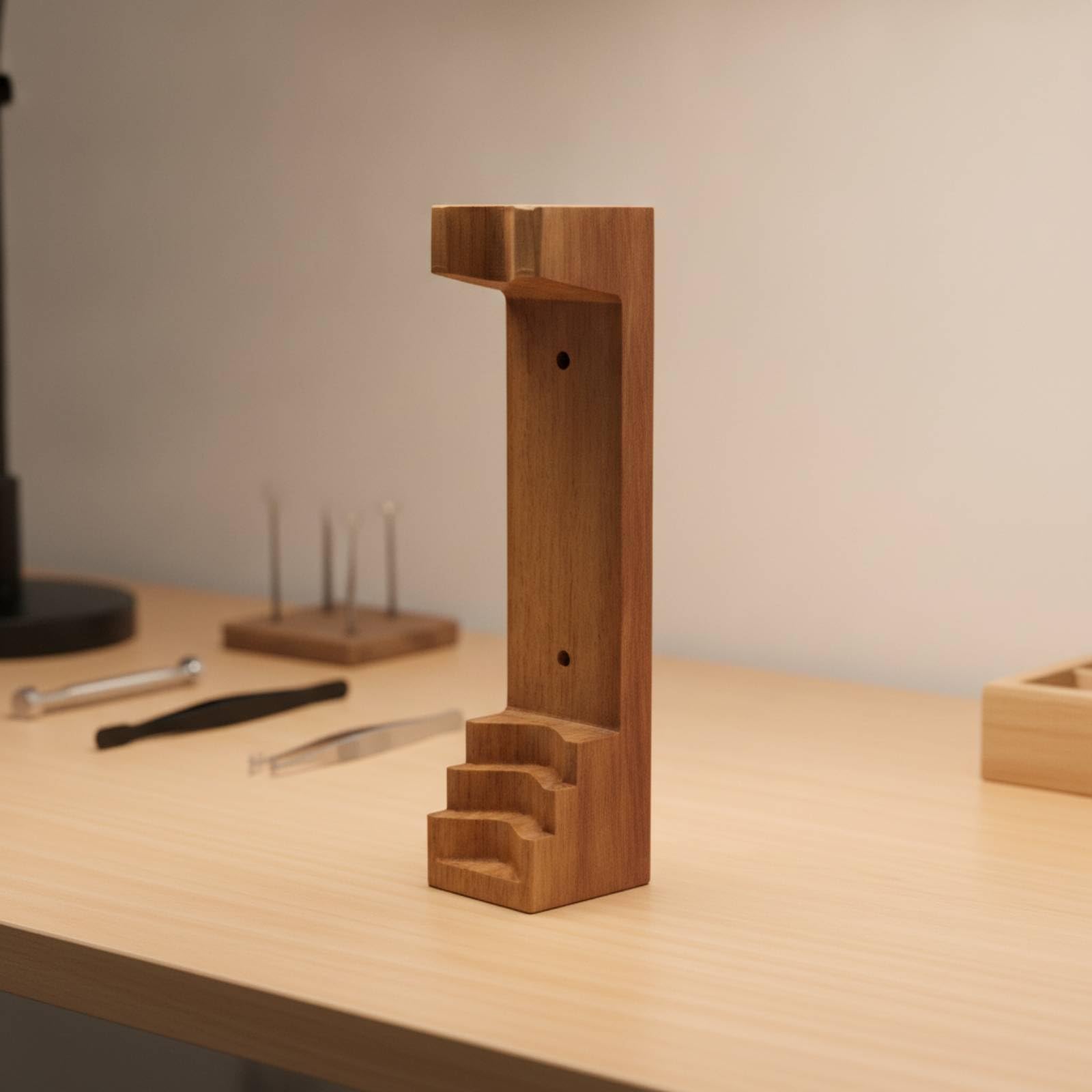 Supporto in Legno Durevole Staffa Resistente All'usura Utensile da Tornio per Gioiellieri, Artigiani, Laboratorio Orefice