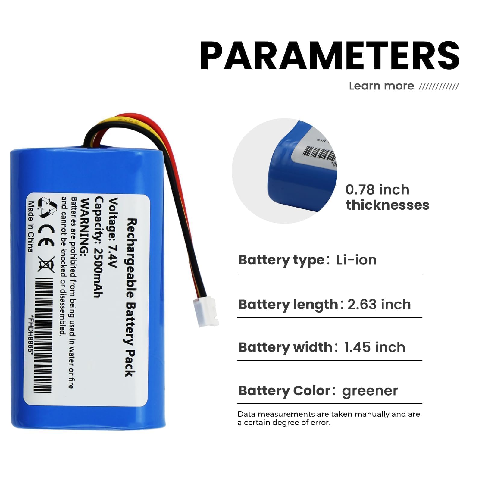 ANTIEE Ersatzakku für Gardena ComfortCut 8893 8895, 08894-00, 08894-00.640.00, BF14405 Akku für Gartenheckenschere, 7,4V 2500mAh Lithium-Ionen Akku