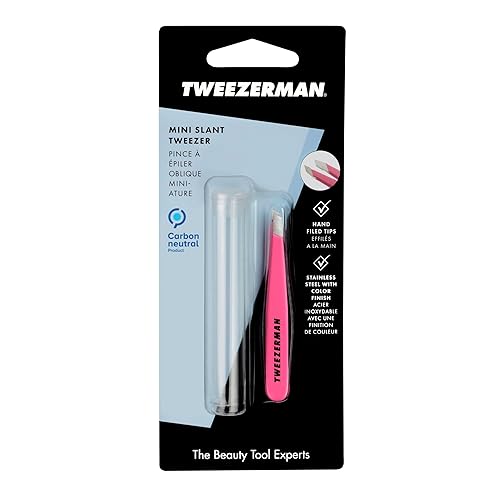 Miniatura 8 de Tweezerman Mini pinzas inclinadas rosa neón