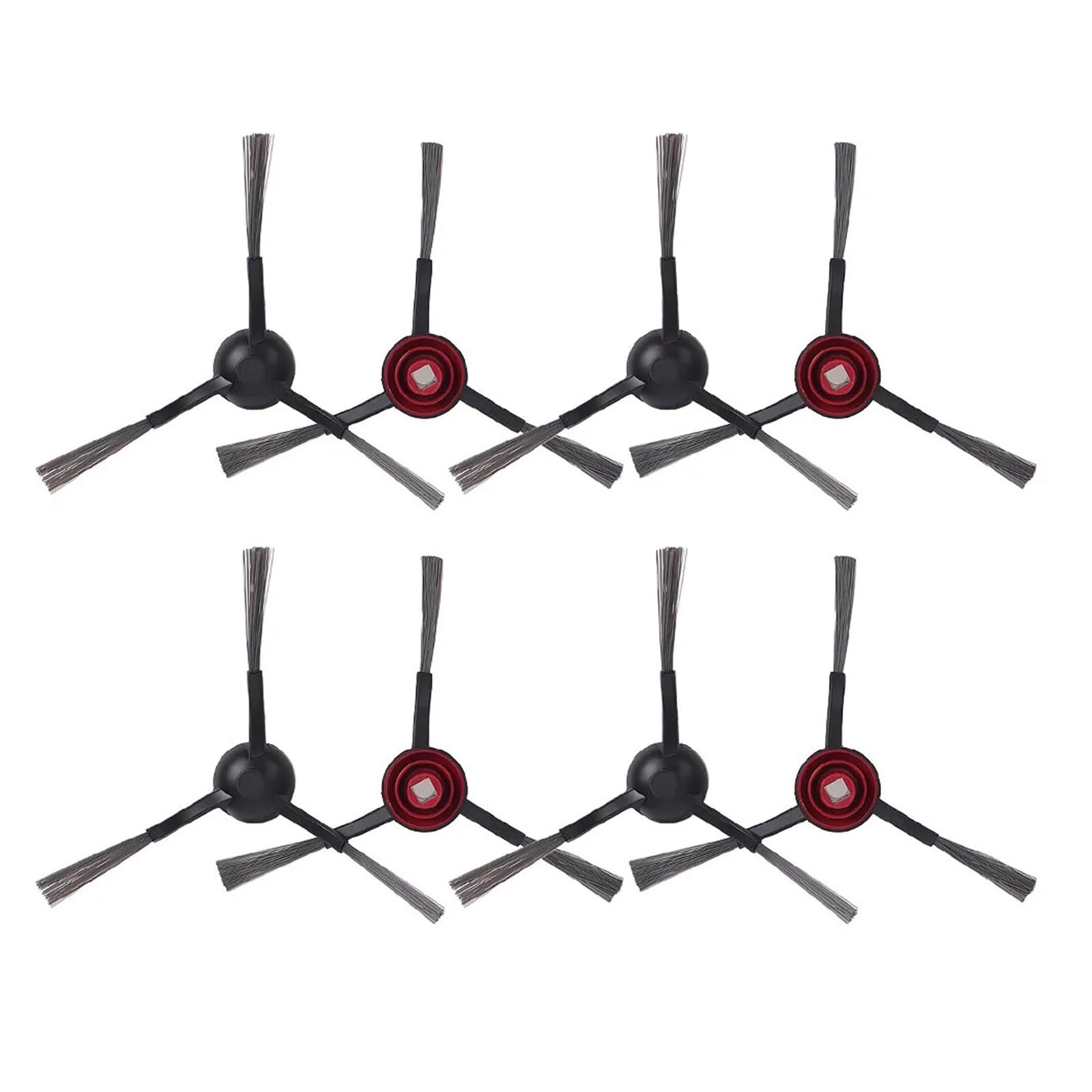 TINGELWQAXC Side Brushes，Compatible For Ecovacs，N5/N8/N8+/N8 Pro/T5/T8/T8 Aivi/T9 Max/X1 OMNI/X1 TURBO/T20 PRO/T10 OMNI，Vacuum Cleaner Attachment(8pcs)