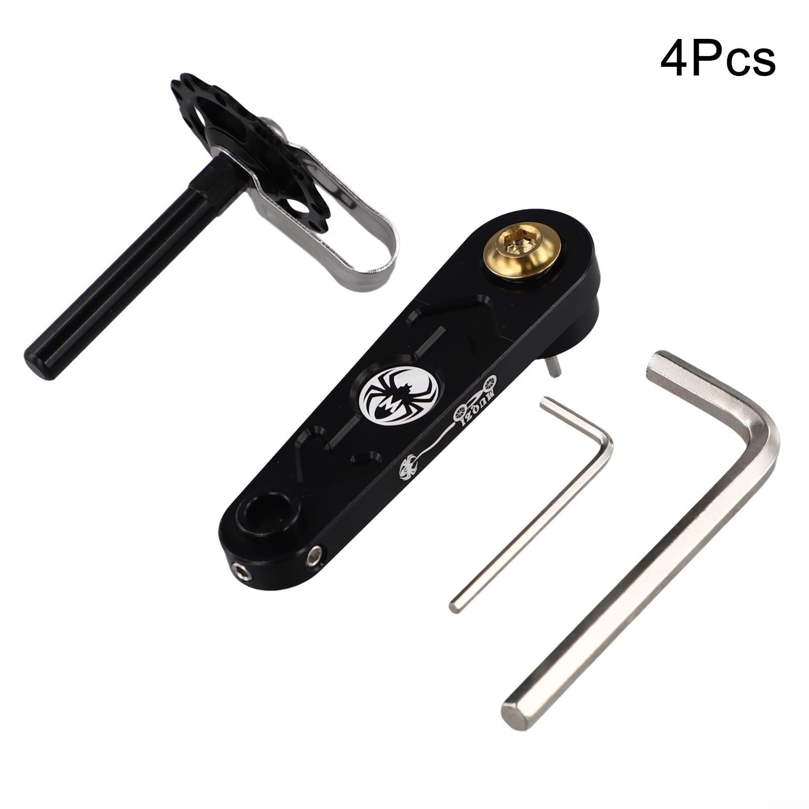 Tensor de cadena de bicicleta MTB Oniissy, adaptador de guía de cadena de una sola velocidad, tensor de rodillo mejorado (negro)