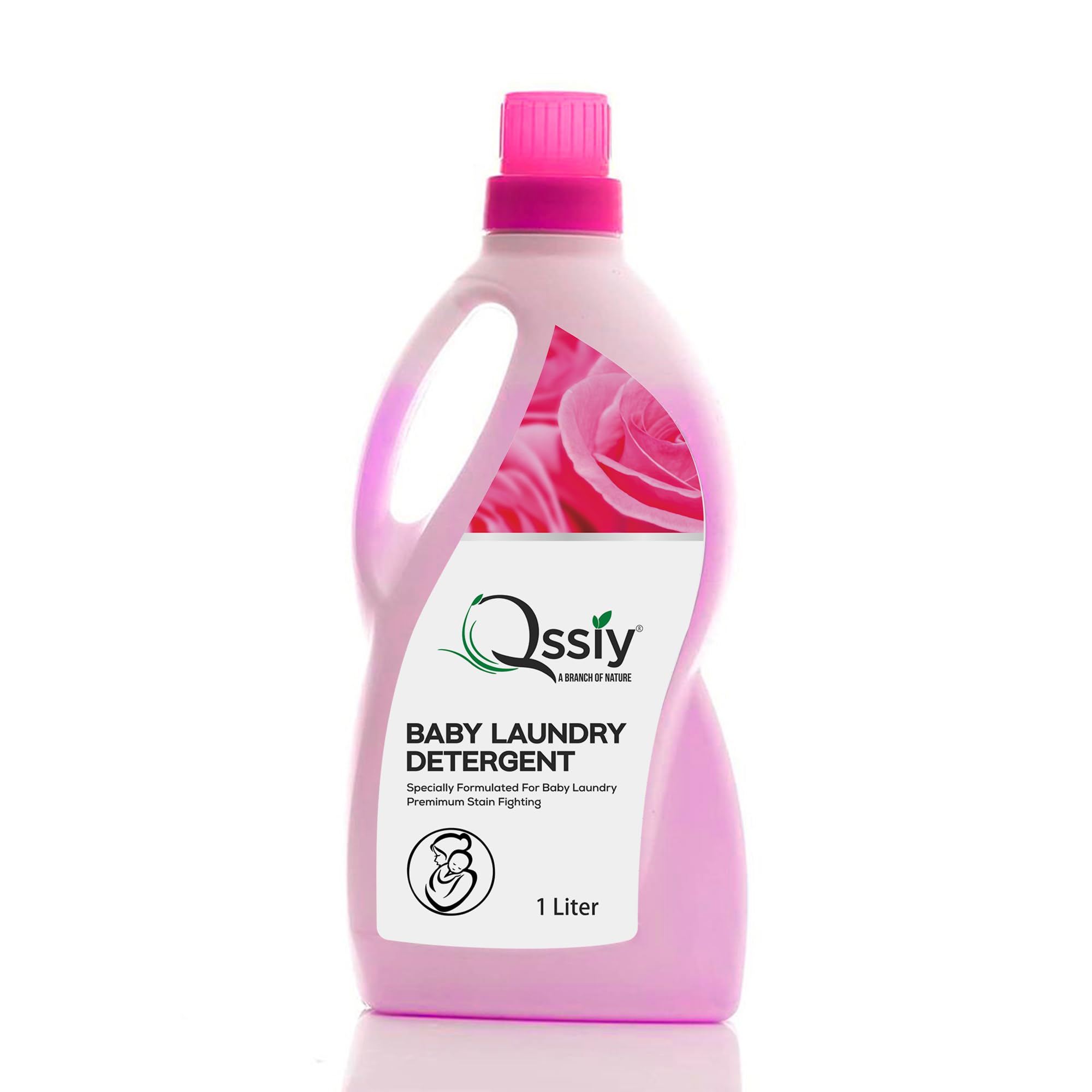 Qssiy Baby laundry liquid detergent 1 liter, washing liquid for Baby Clothes | Allergen Free | Gentle with Bio-Enzymes (Cool Rose)-picture-28