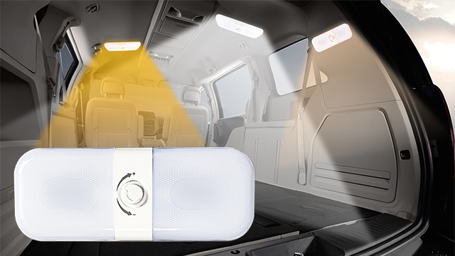 Plafoniera Auto A LED 12V 36 Luci Bianche – Con Interruttore ON/OFF/DOOR, In ABS, Per Tetto, Bagagliaio E Lettura, Viti Di Montaggio Incluse