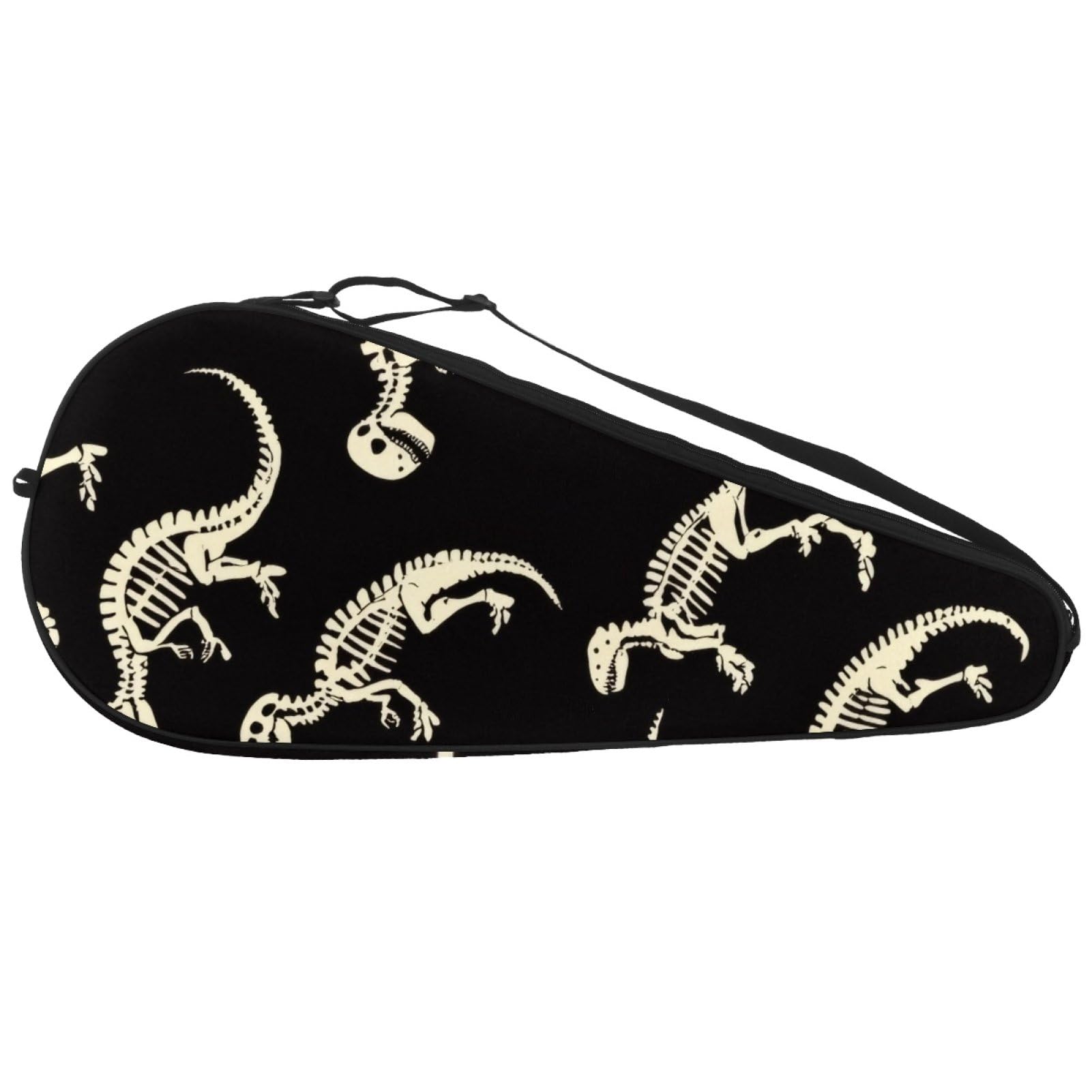 Funda para raqueta de tenis con estampado de pulpo sin costuras con correa de hombro ajustable, soporte para raqueta de tenis para principiantes
