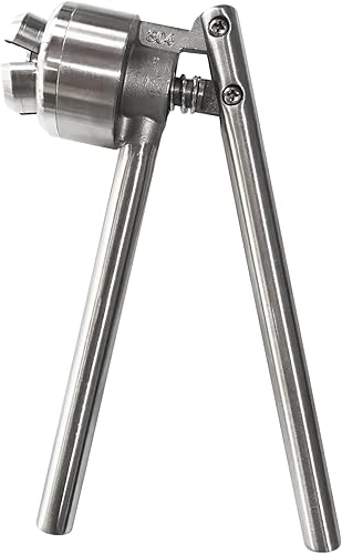 Miniatura 6 de YaeTek Engarzadora manual de viales de 0.787 in, máquina de sellado manual con 100 frascos + tapones + tapones, herramienta de prensado de tapas de