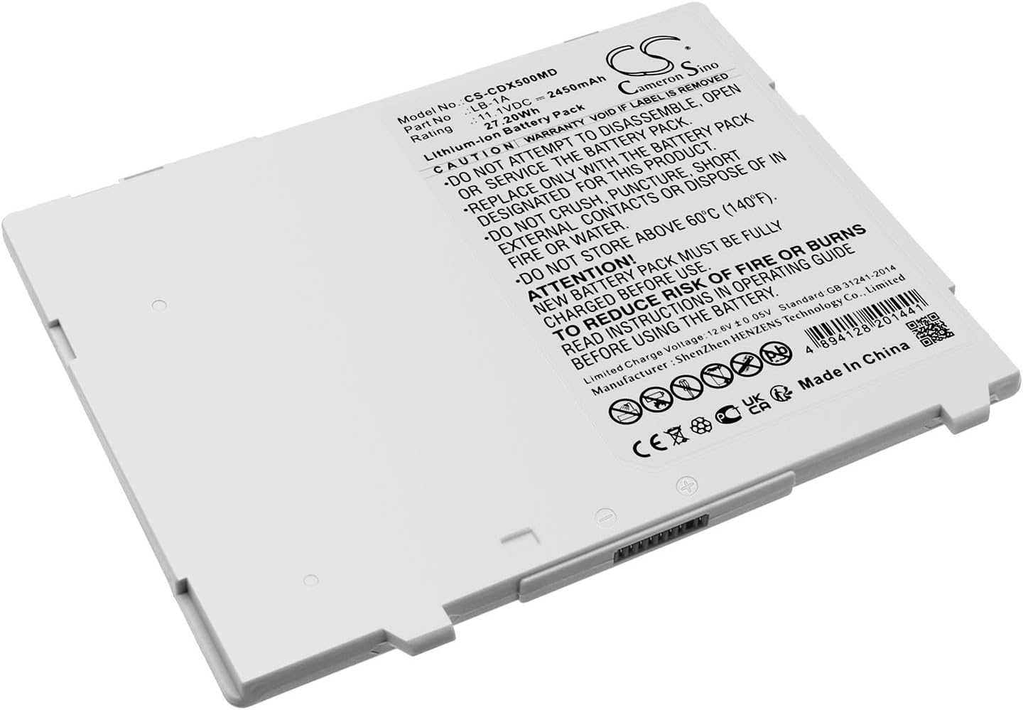 Technical Precision Replacement for CXDI-60G/C Battery Battery