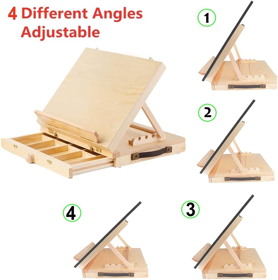 Light Pad Stand, Adjustable 4 Angle Tracing Holder for A3 A4 A5 B5 Tracing Light Box and Most Diamond Painting Light Pad