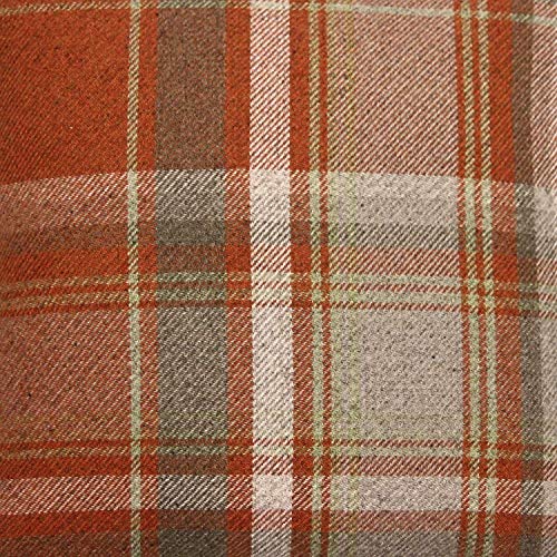 McAlister Textiles Heritage Tissu pour Ameublement, Voilages et Couture - Terre Cuite - Échantillon de tissu Cover