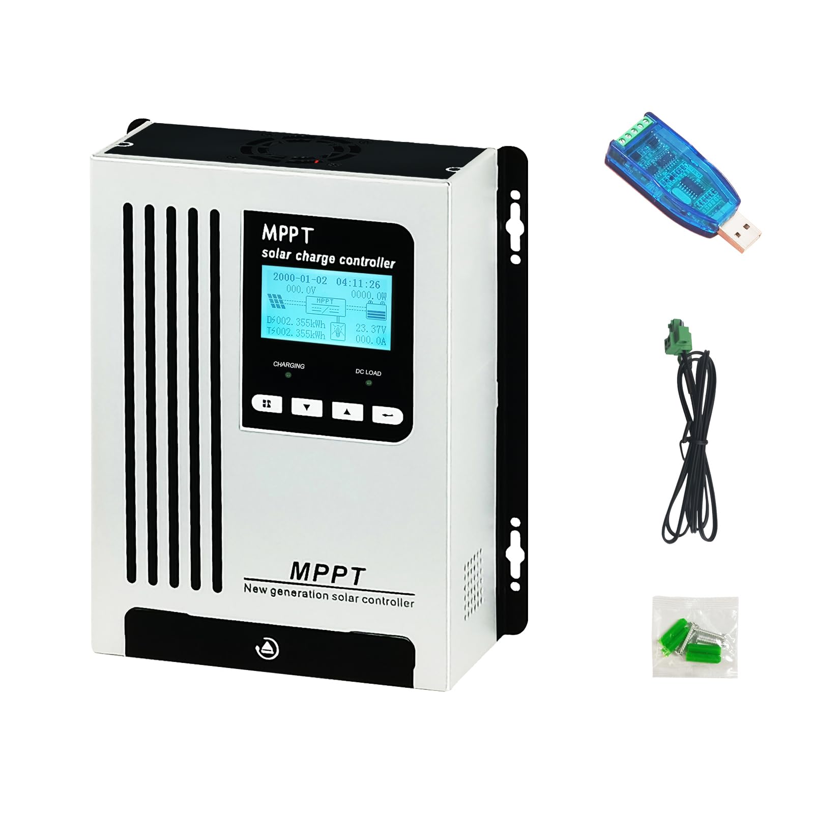 96V 45A Caricatore solare MPPT PV 4500W DC180V | Compatibile 48V/60V/72V/96V – con Riattivazione Batteria al Litio – per Sistemi Solari