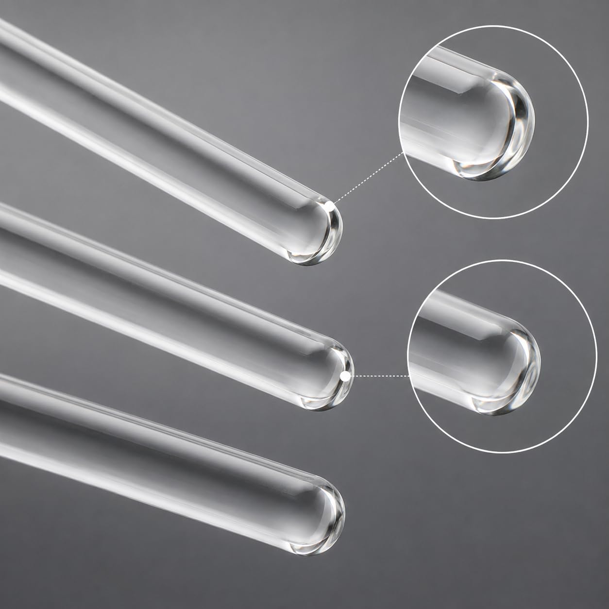 Bacchette Agitazione Vetro Trasparente 5mm Esperimenti Scienza-50Pcs 25cm | Bacchetta in Vetro Multiuso per Trasferimento Liquidi e Guida Filtrazione
