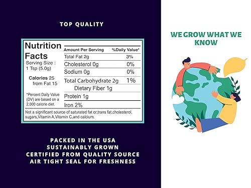 Sweet Sunnah Molido de semillas negras (Kalonji, Nigella Sativa, Comino Negro) 1 libra de especias crudas totalmente naturales, sin OMG, origen