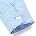 Bienzoe Boys Button Down Shirt: Kids School Uniform Long Sleeve Tops for Concert Blue Size 8