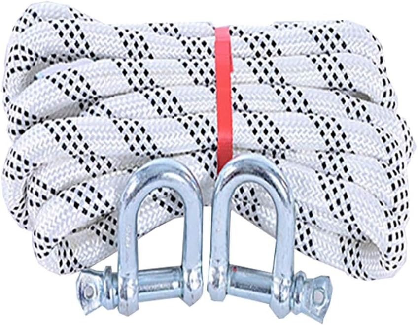 3" X 26ft 44,092lbs Tow Straps Heavy Duty with Loops Nylon Off Road Tow Rope with 2 U-Ring Shackles for Trucks Pickup Tractor SUV UTV(White,8m 5t)