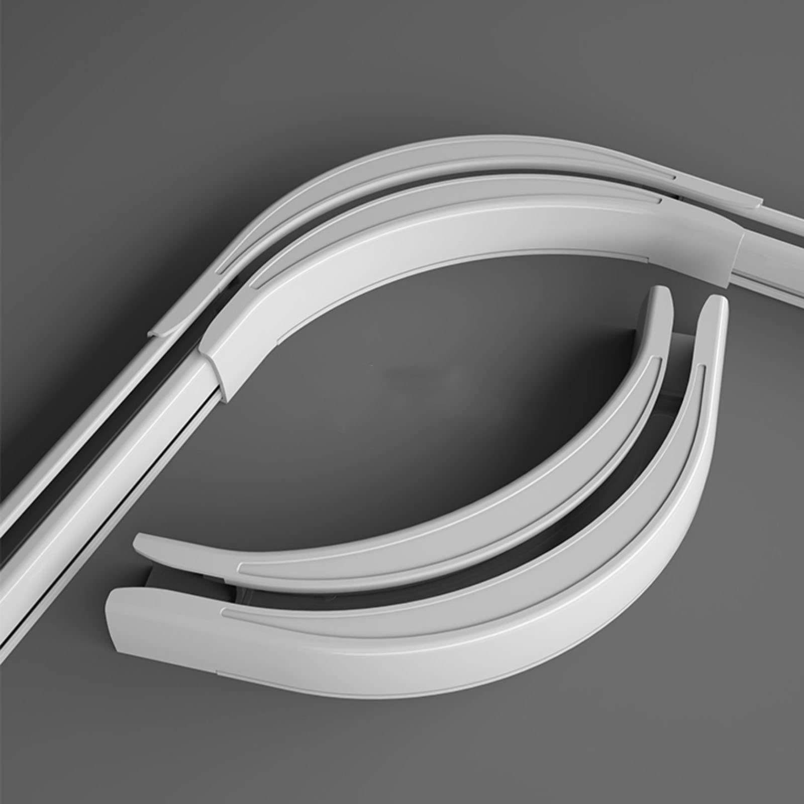 Aluminiumlegering gordijnroede rail plafond/muur gemonteerde
