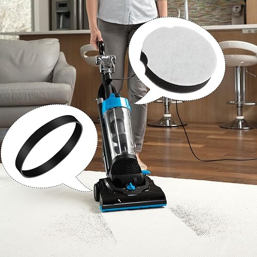 Miniatura 4 de MULTIM Correas para aspiradora y filtro de algodón compatibles con correas de repuesto Bissell 1604895 y esponja de filtro de repuesto 1604896 para