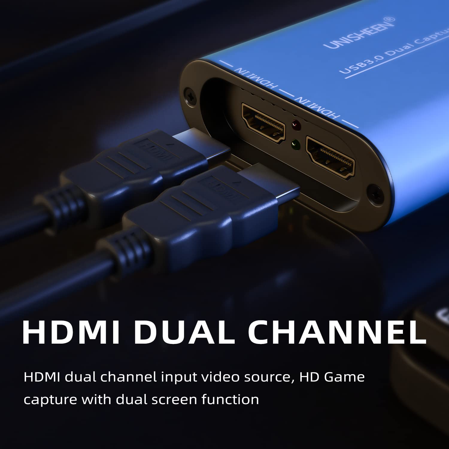 Tarjeta de captura de entrada dual USB 3.0 SDI, transmisión de video 1080P, transmisión en vivo, SDI a USB 3.0 HD Live Streaming Video Grabber Convertidor de controlador gratuito