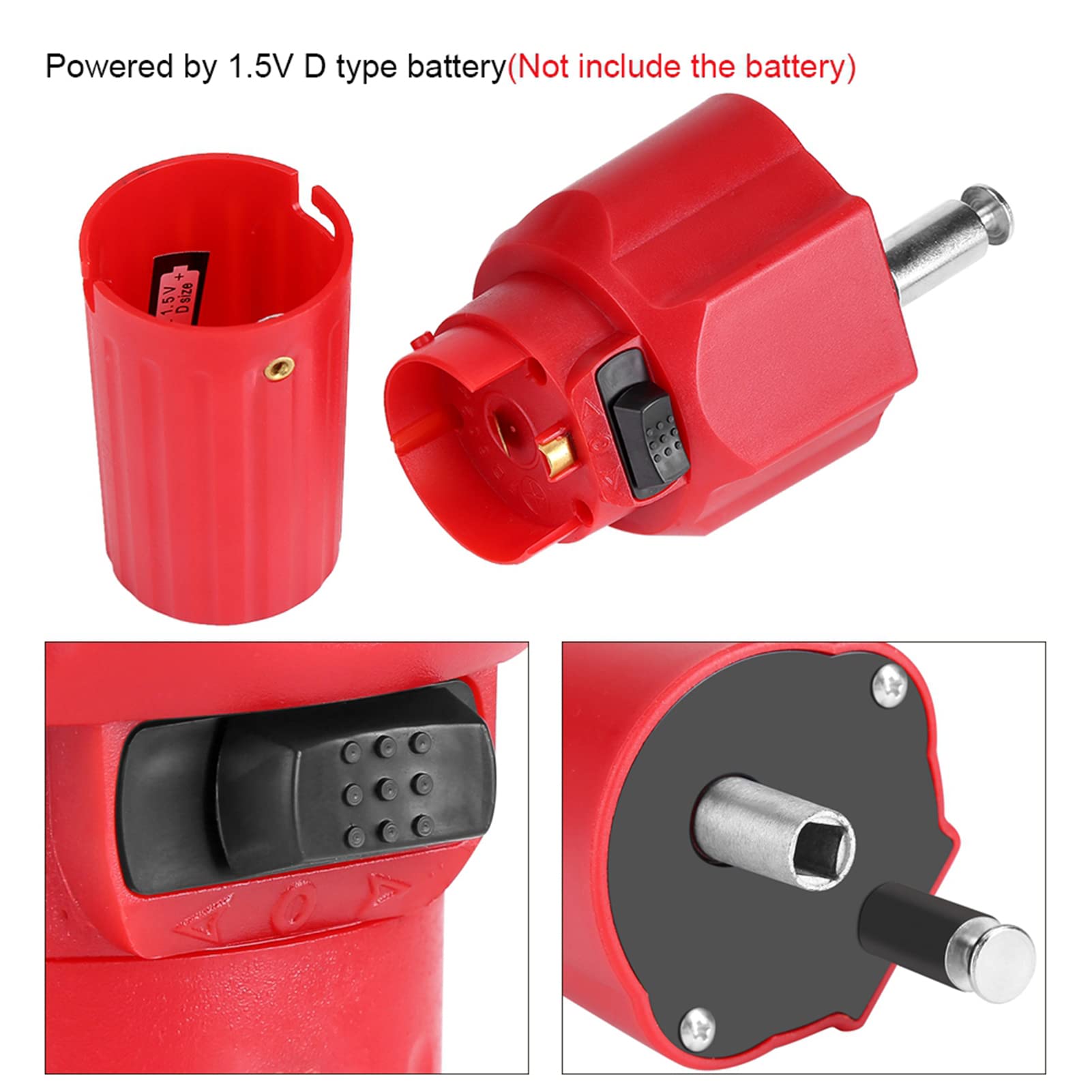 Barbecue Motor Solid Construction Grill Rotator Motor BBQ Holder Roast Bracket Accessory for Picnic Red