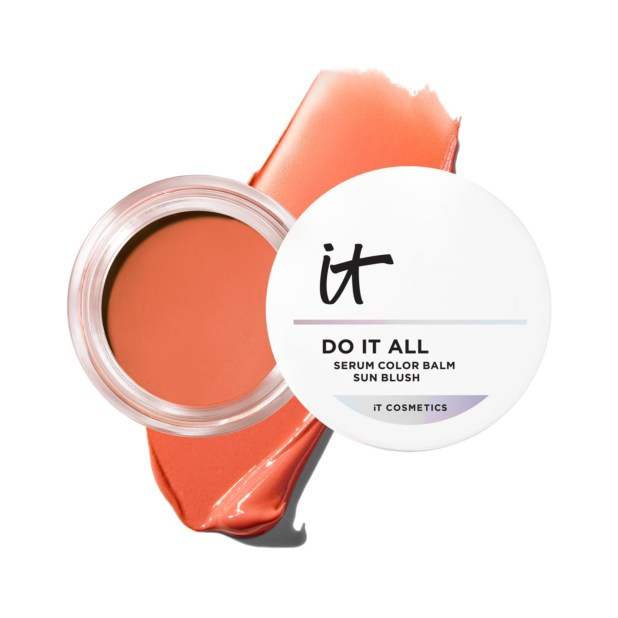 IT Cosmetics Do It All Serum Color Balm Sun Cream Blush & Bronzer, Blendable & Buildable, Lift, Reshape, All-Over Color, 24HR Hydration, Hyaluronic Acid, Peptides & Vitamin E - 0.63 oz
