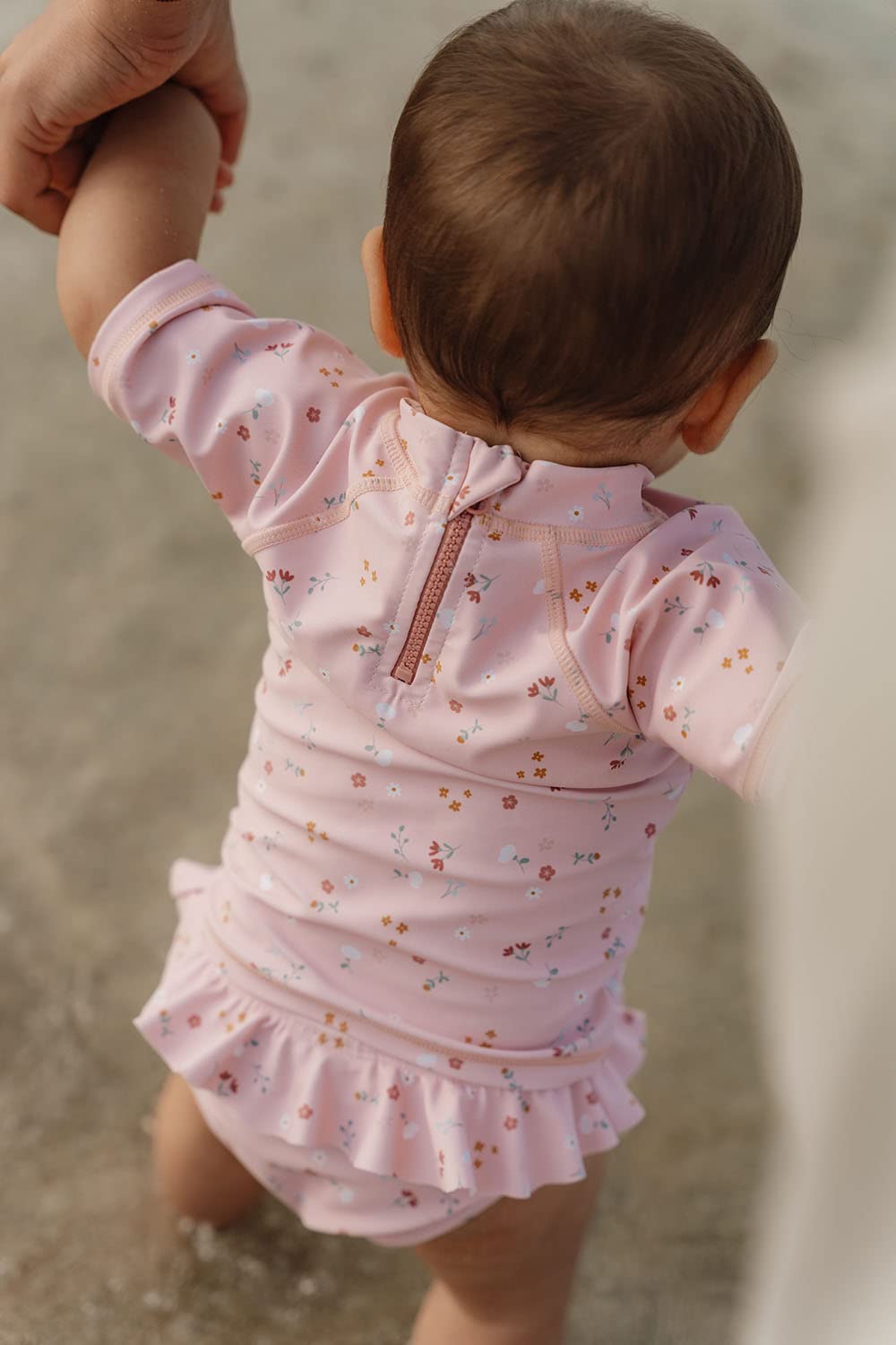 Little Dutch Schwimmshirt Badeshirt Kurzarm Kleinkind Mädchen rosa (Gr. 86/92) - Little pink Flowers