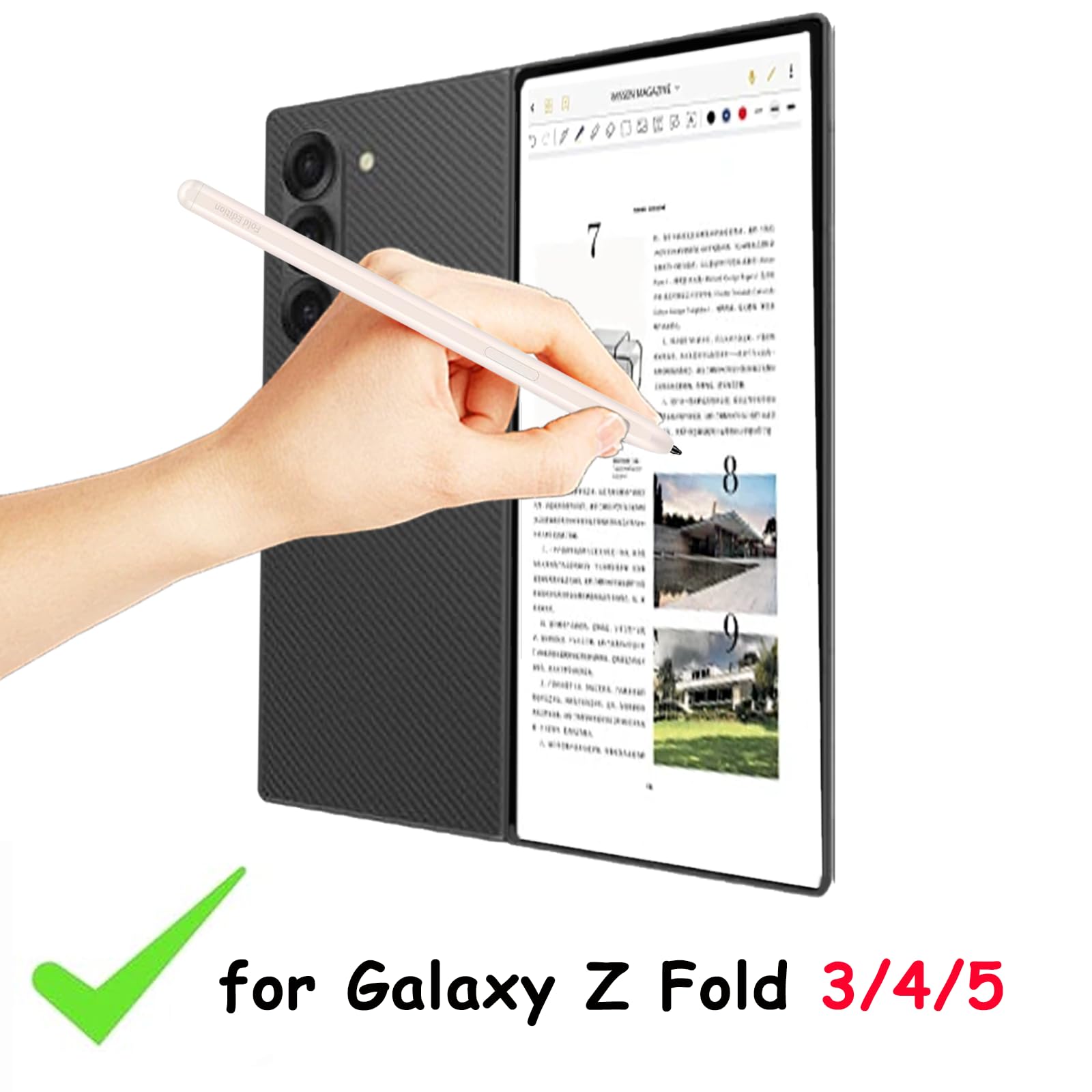 Galaxy Z hold 3 5G　Sペン付き Amazon.com: Galaxy Z Fold 4/3 S Pen Fold Edition for Samsung