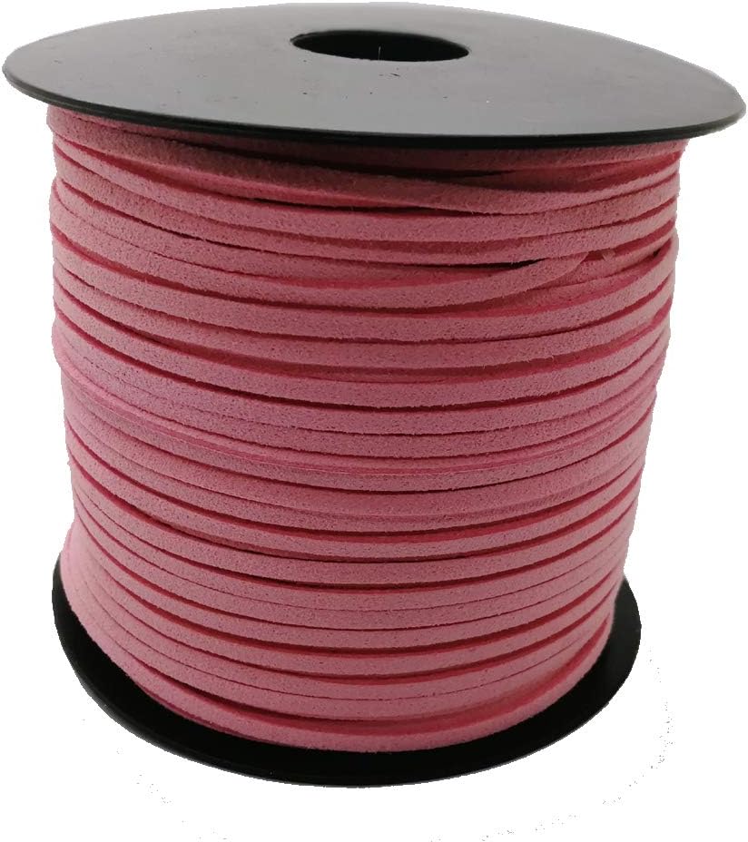 PAMIR TONG 100 Yards 2.6mm Suede Leather Cords Leather Lace Flat Faux Suede Cord String Thread Velvet Cord for Necklace Bracelet - Image 4