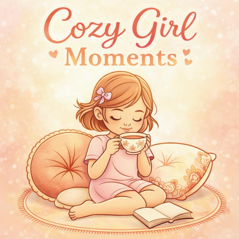 Cozy Girl Moments: 45 Single-sided Colouring Illustrations for stress relief and relaxation