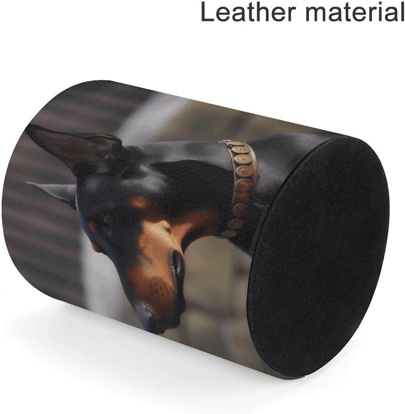 Round Pu Leather Pen Cup Holder for Office Desk Accessory image 4