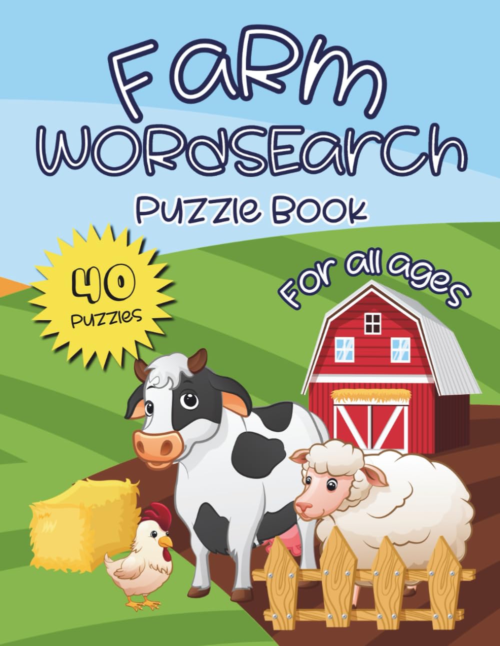 Farm Wordsearch Puzzle Book: Farm Life and Animal Words for Kids