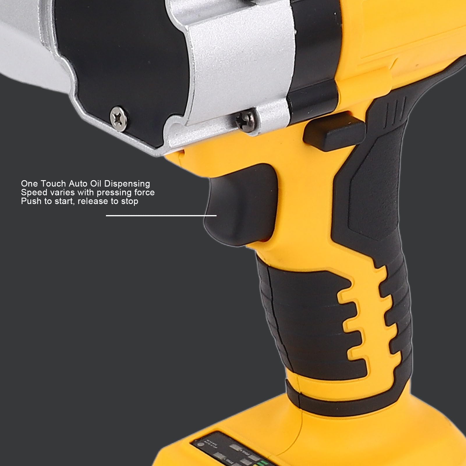 Pistola a Grasso a Batteria, 12000psi Pressione Massima, per Batterie Agli Ioni di Litio Serie 20V con Luce LED Super Brillante, Tubo Lungo 39,4, Portata Massima di 170 G/min