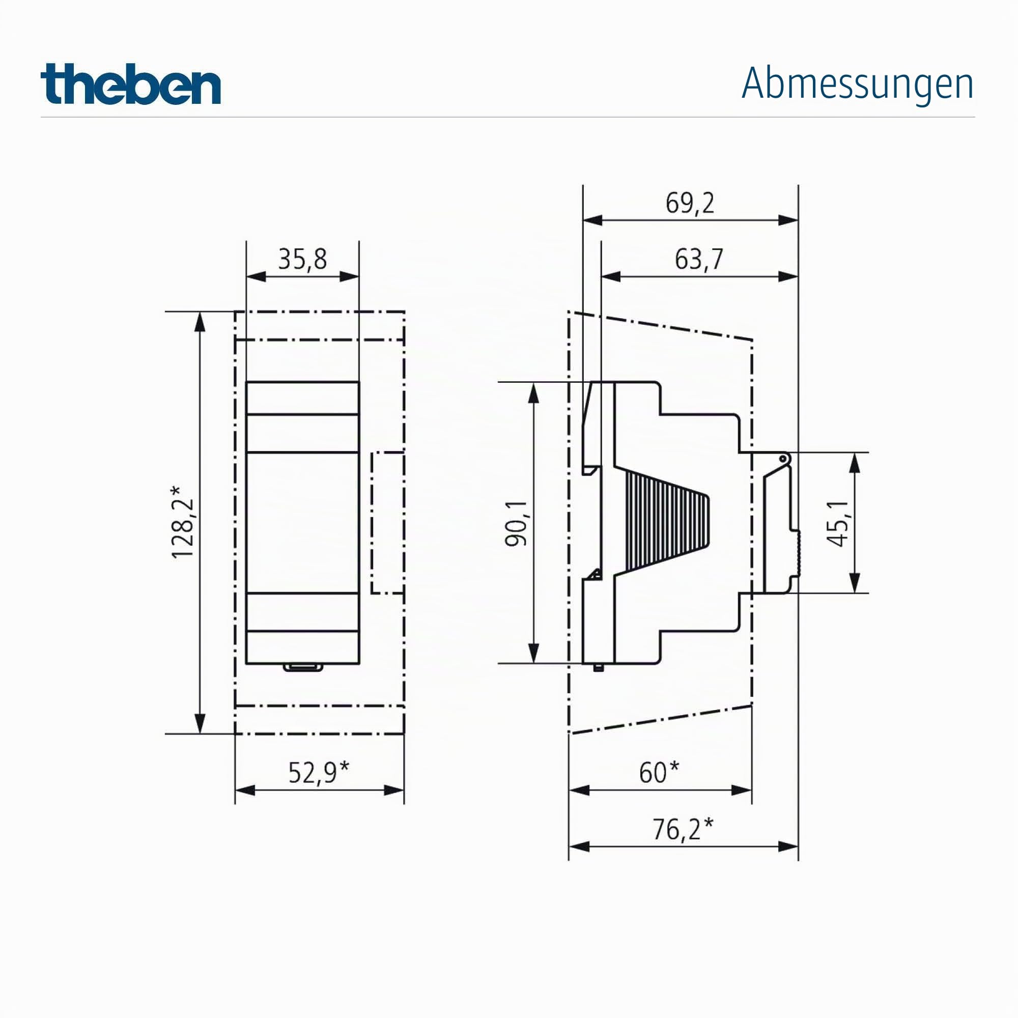 Theben 1710330 SELEKTA 171 top3 RC Astro-Zeitschaltuhr 1-Kanal digital App | Wochenprogramm, 84 Speicherplätze, 10 Jahre Gangreserve, Antenne anschließbar, 1 min, 600 W LED, 800 A/200 µs, ext. Eingang