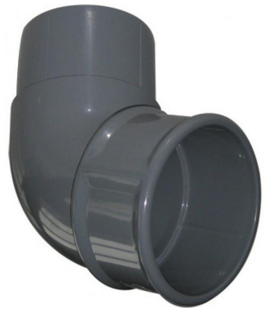 Floplast Grey 68Mm Round Gutter Pipe 112 Degree Offset Bend