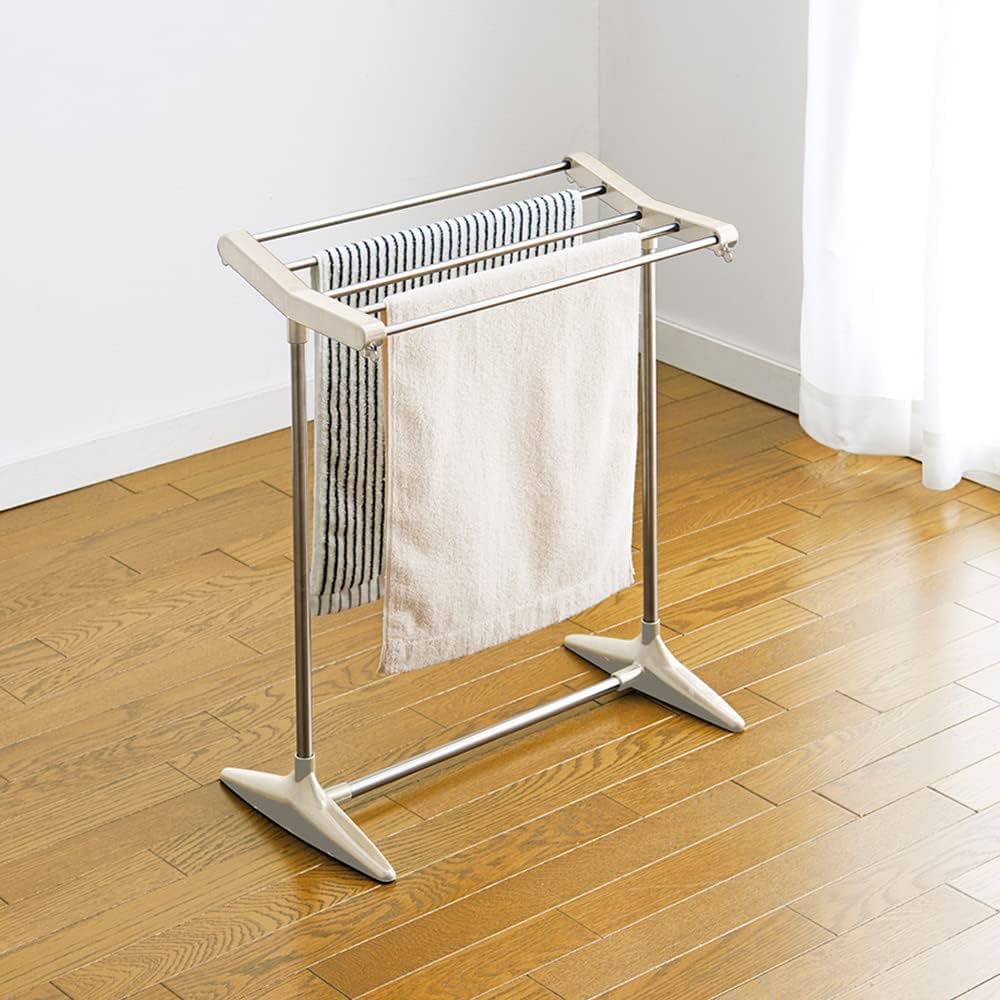 Amazon.co.jp: ベストコ ステンレス タオル掛け タオルスタンド 幅51.5