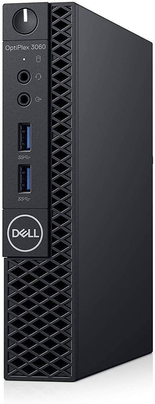 Dell Optiplex 3060 Mini Ordinateur PC Intel Pentium G5500, 8 Go de RAM, 256 Go SSD, Clavier US QWERTY WiFi, Bluetooth, Windows 11 Pro (Reconditionné)